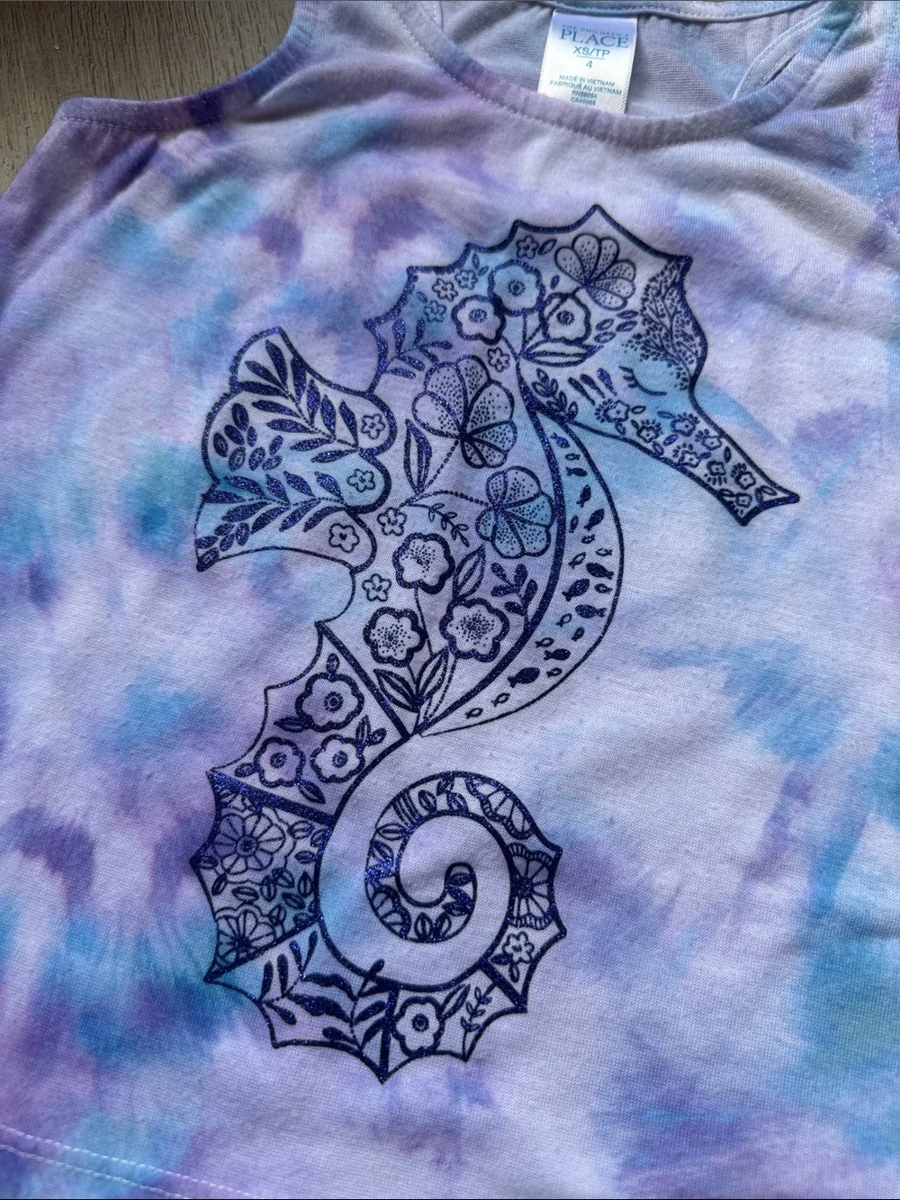The Children's Place Lavender Tie-Dye Tank & Shorts Set